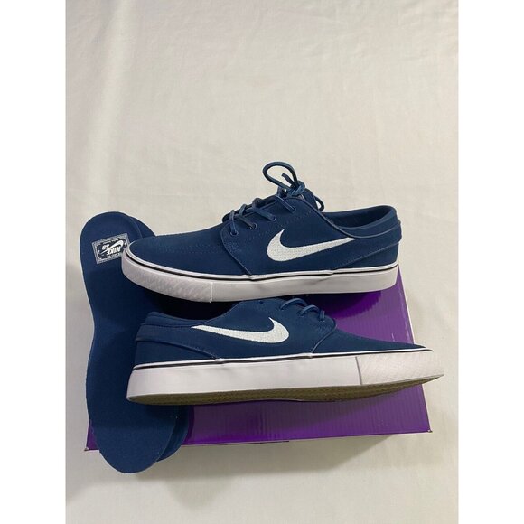 New Mens Size 7 Blue Nike SB Zoom Janoski OG+ Skateboarding Shoes FD6757 400 main image 8